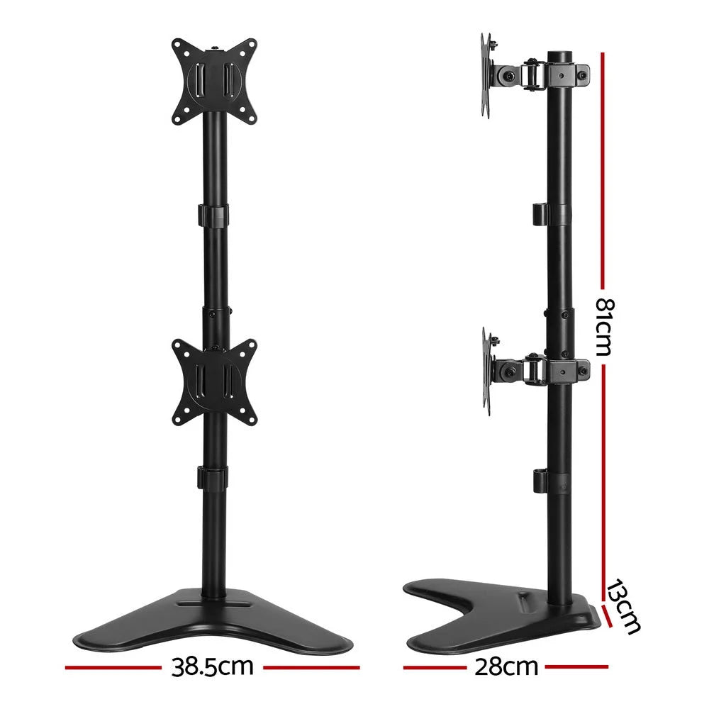 Artiss Monitor Arm Stand Dual Mount HD LED TV Bracket