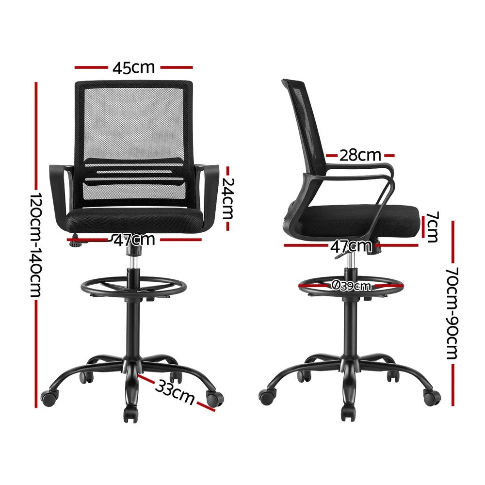 Artiss Office Chair Drafting Chairs Stool Computer Desk
