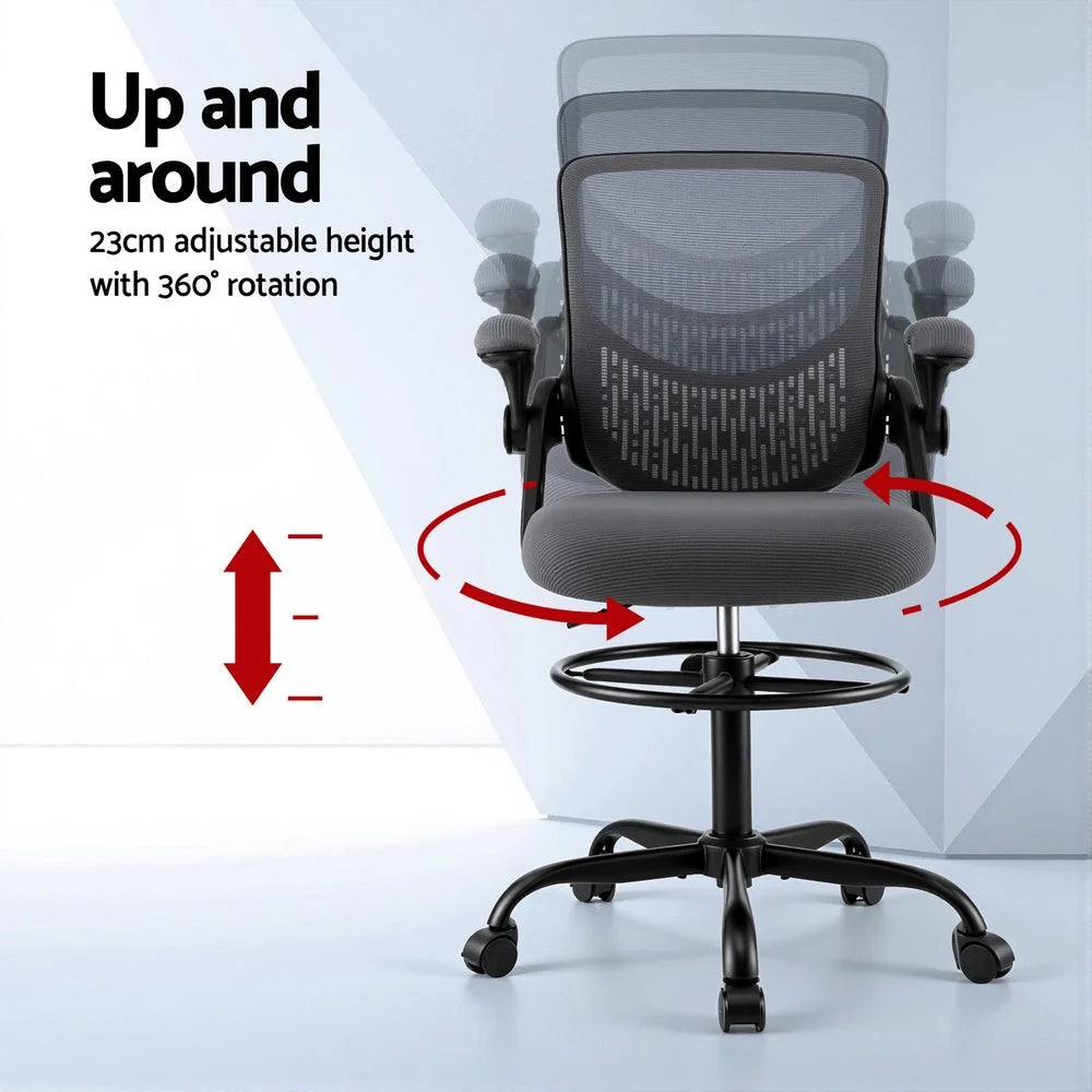 Grey home office chair