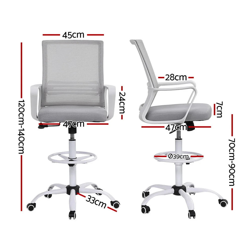 Artiss Office Chair Drafting Chairs Stool Computer Desk