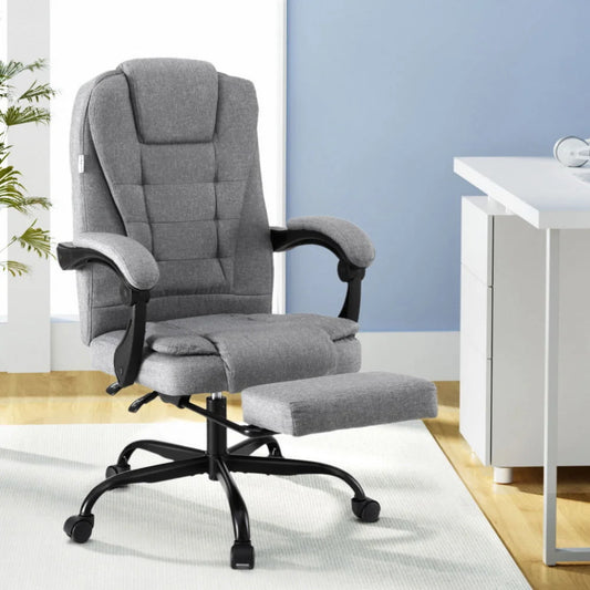 Artiss Office Chair Executive Fabric Seat Racing Computer