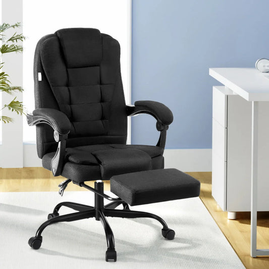 Artiss Office Chair Executive Fabric Seat Racing Computer