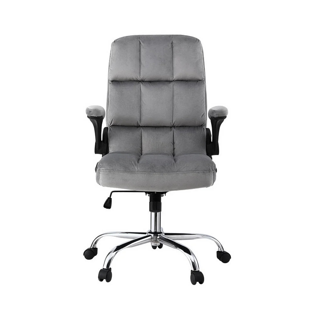 Artiss Office Chair Velvet Seat Racing Gaming Computer Desk