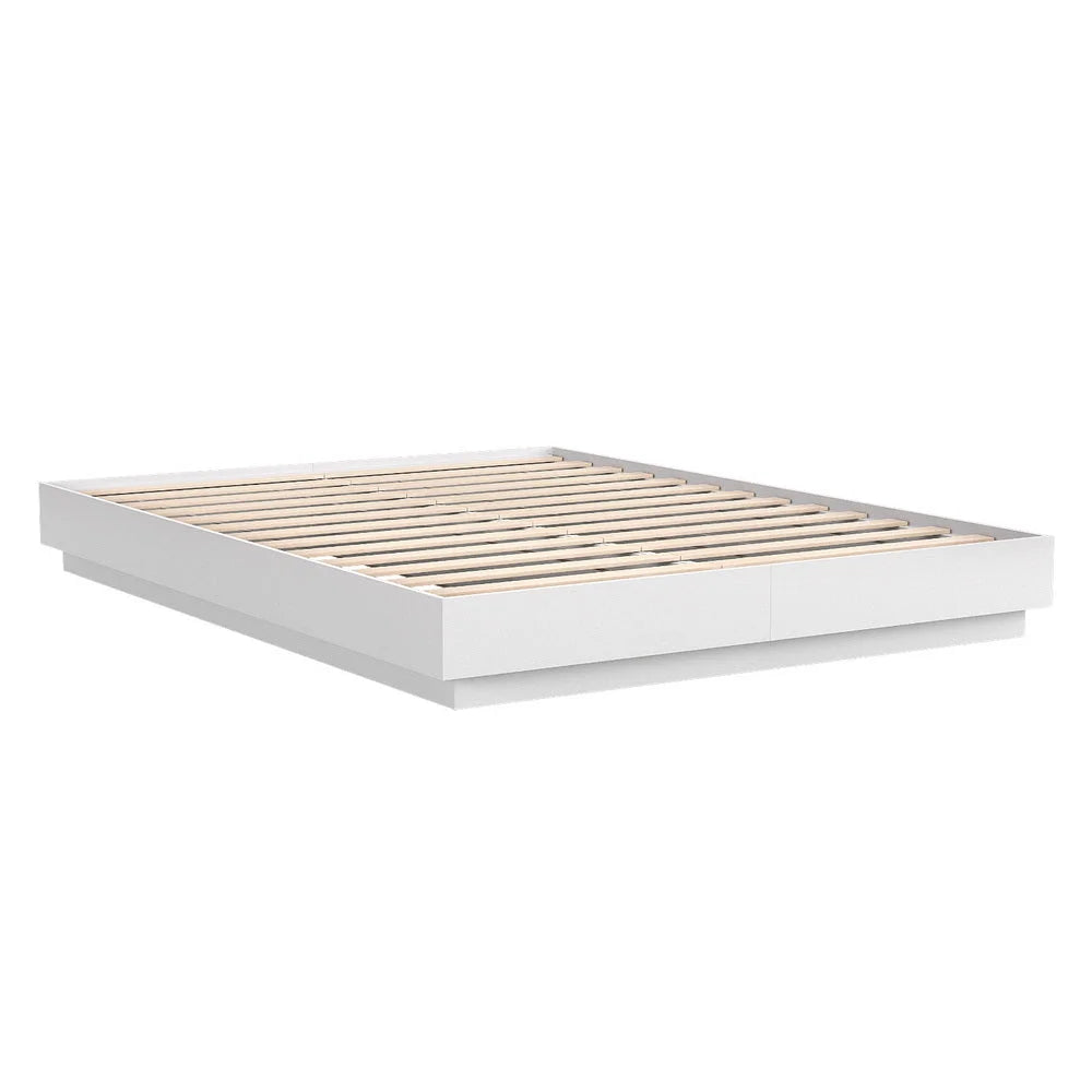 Artiss Queen Bed Frame with 16Colour Led Light Wooden