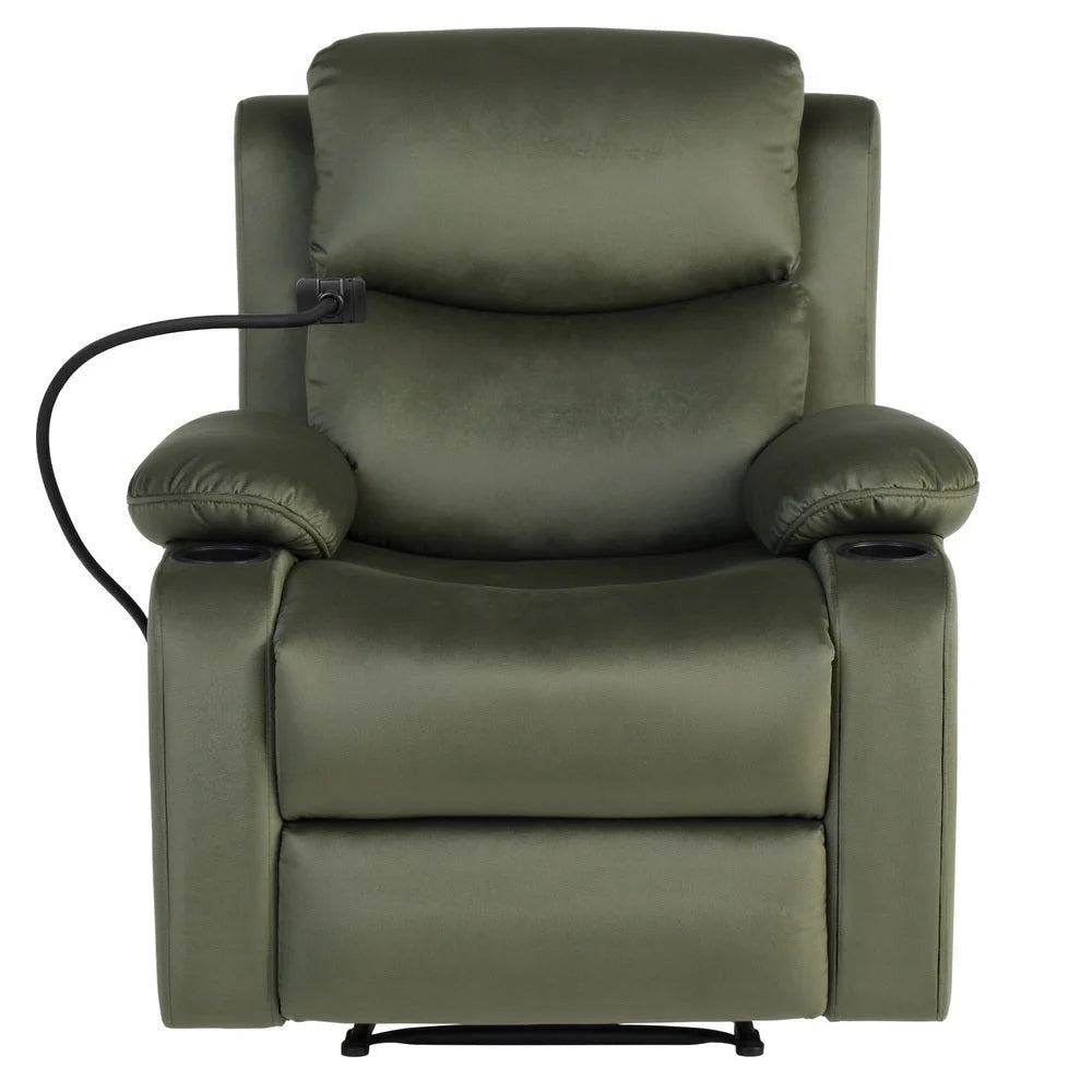 Artiss Recliner Chair Heated Massage Chair with Phone