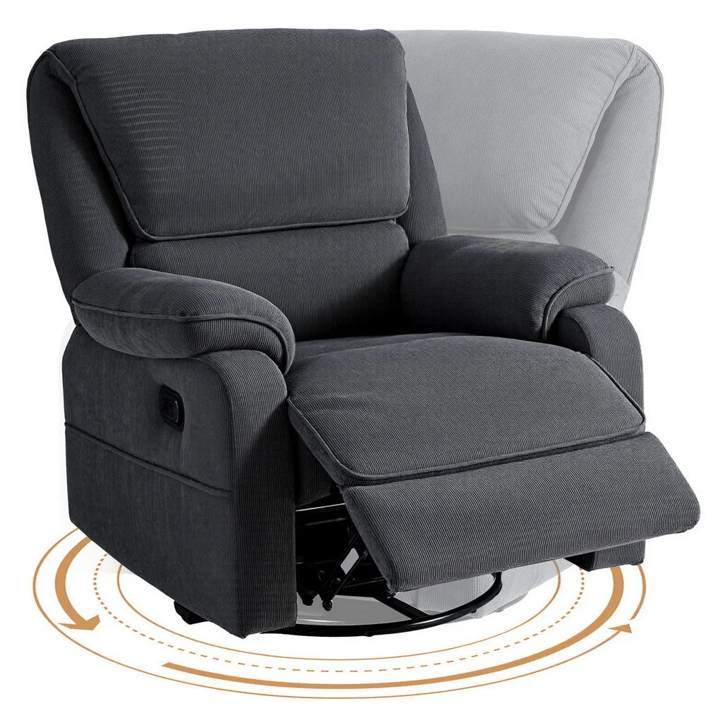 Artiss Rocking Recliner Chair 360 Swivel Massage Heated