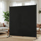 Artiss Room Divider Screen 175x180cm Fabric Black