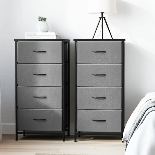 Artiss Set of 2 Chest of 4 Drawers Storage Dresser Tallboy