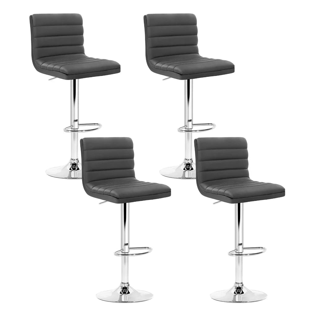 Set of 4 PU Leather Lined Pattern Bar