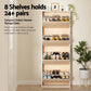 Artiss Shoe Rack Cabinet 24 Pairs Adjustable Shelf Pine shown for product comparison