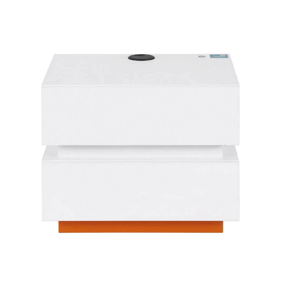 Artiss Smart Bedside Table LED Wireless Charging Ada