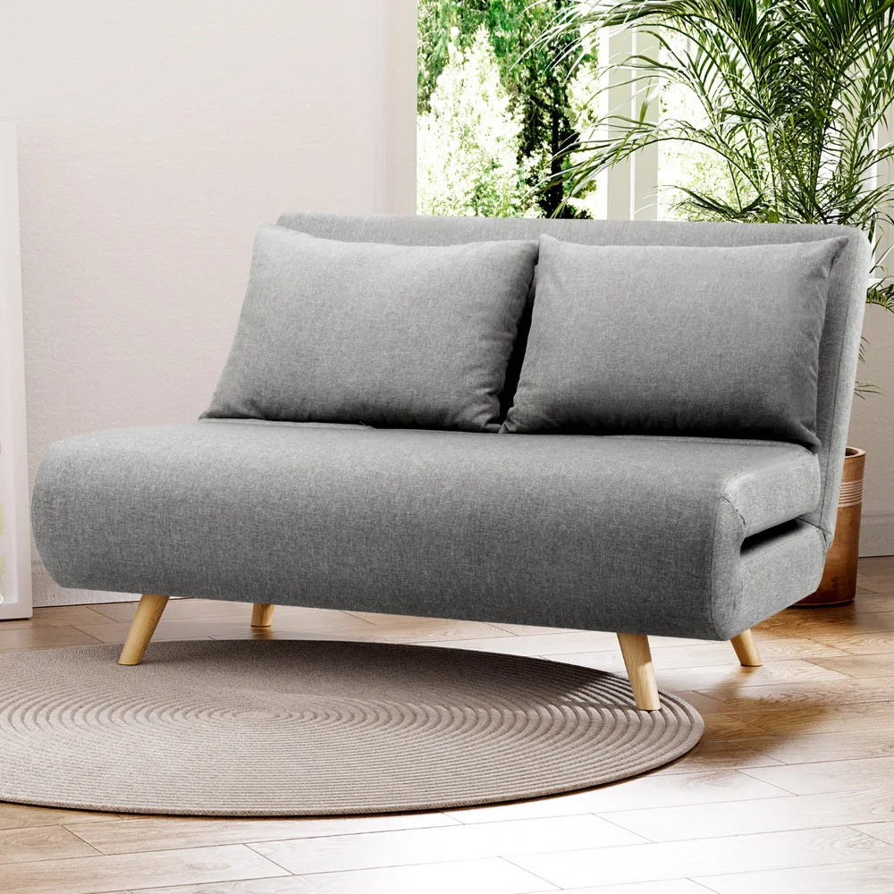 Sofa bed seater with boxed accessories and matching pieces