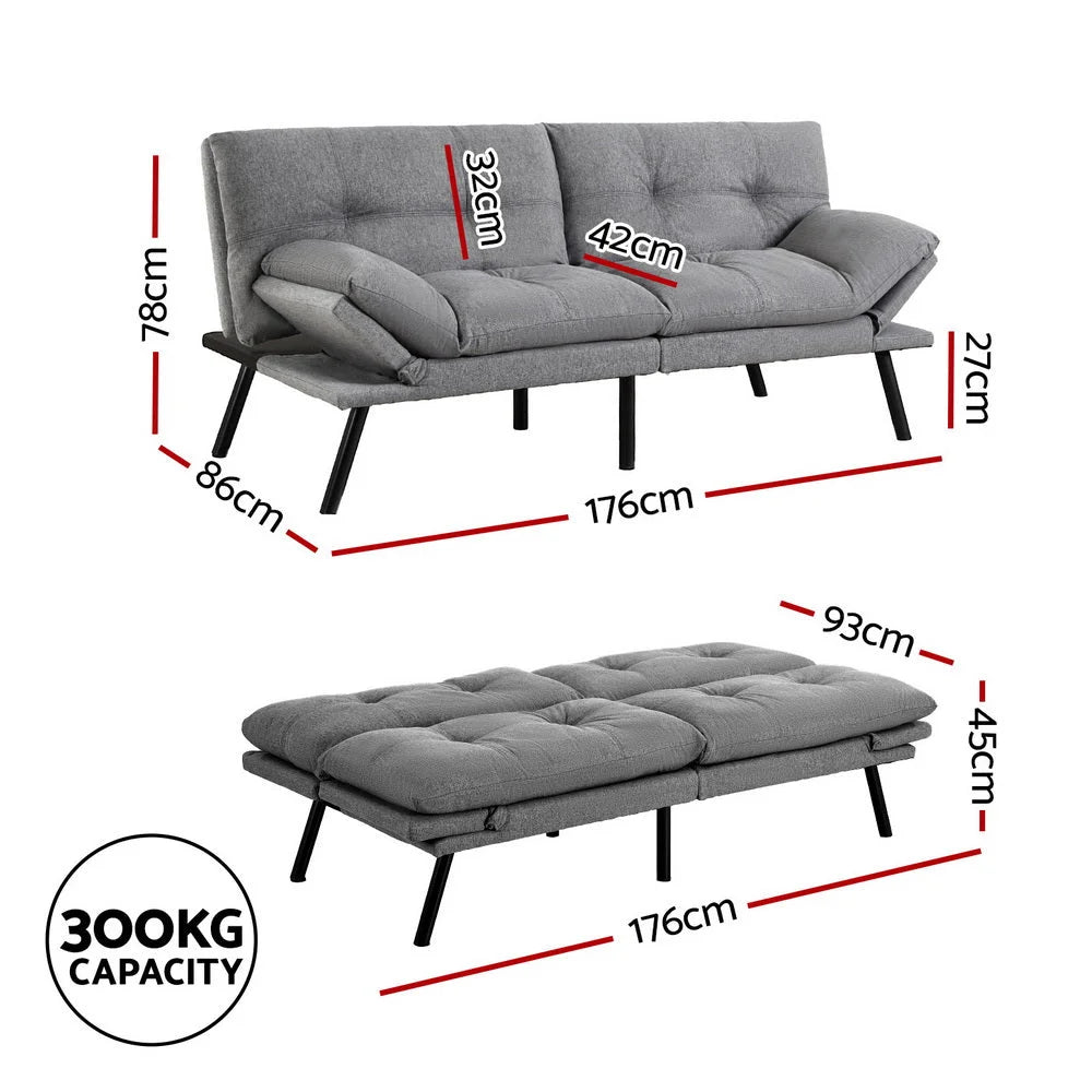 Chair with sofa bed convertible seater