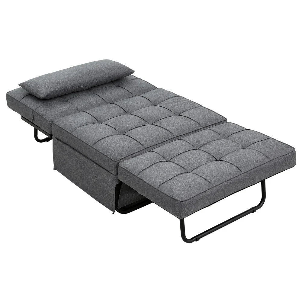 Sofa Bed Lounge Convertible Ottoman 1 Seater Couch Recliner