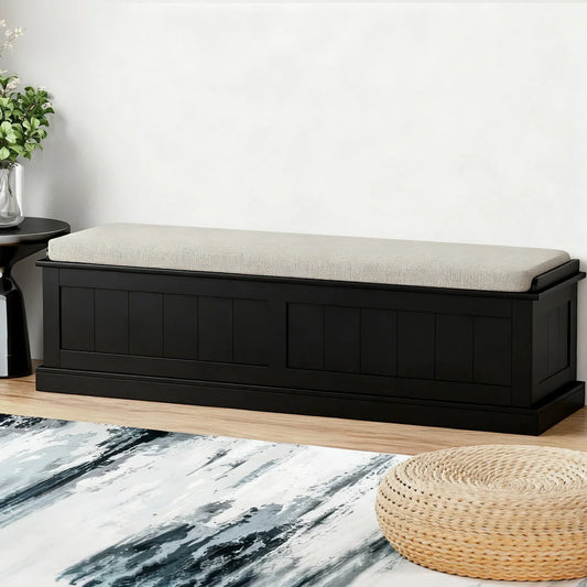 Storage Ottoman Blanket Box 140cm Fluted