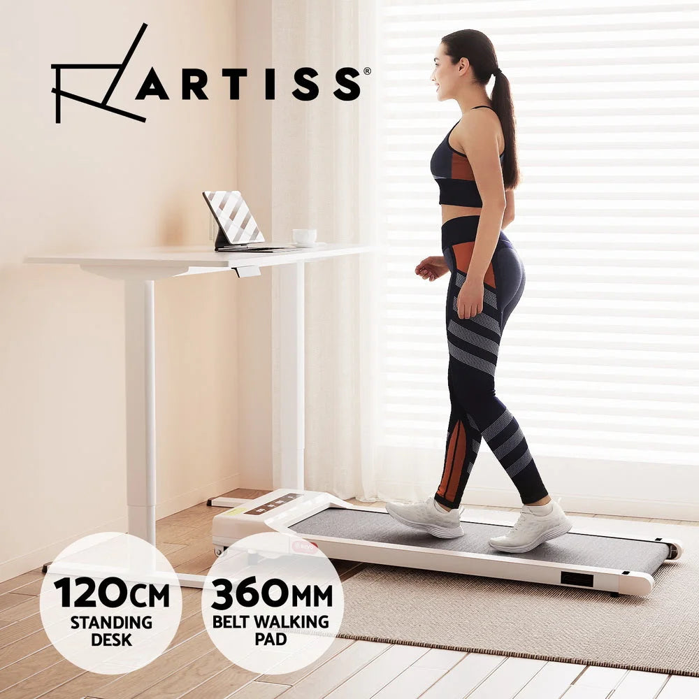 Artiss Treadmill with 120cm Automatic Standing Desk