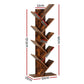 Tree Bookshelf 9 Tiers Living Room Bookcases Walnut