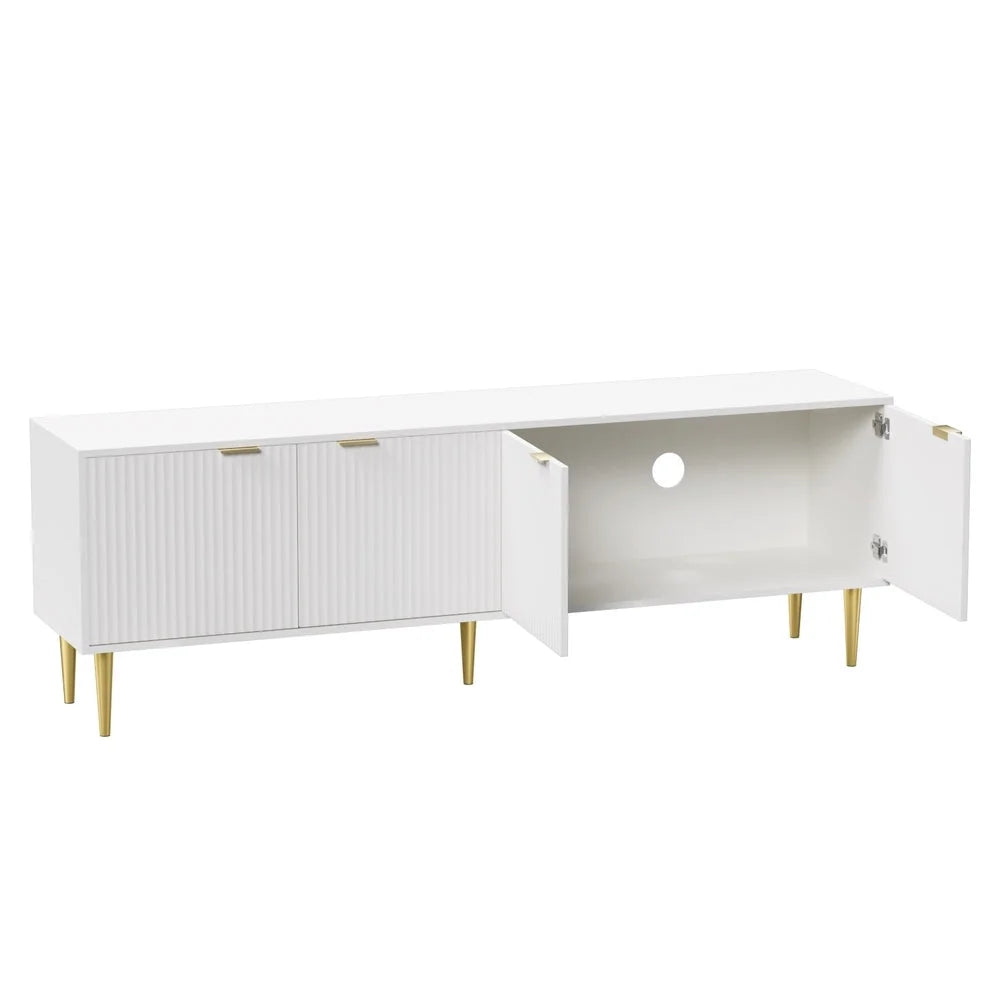 Storage cabinet with tv entertainment unit stand living