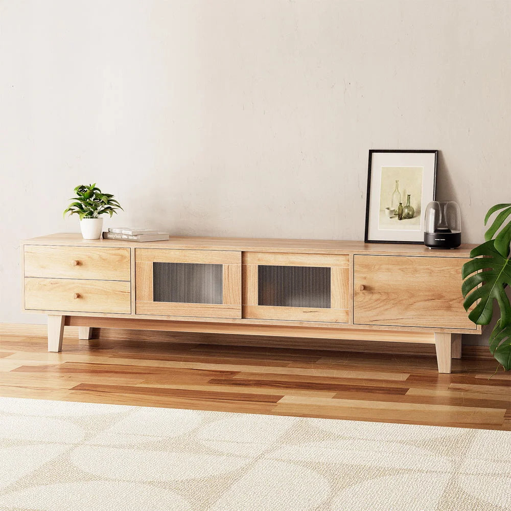 180cm storage cabinet with tv entertainment unit stand