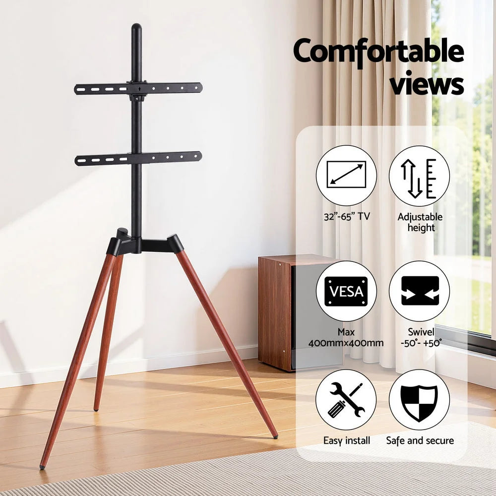 Artiss TV Stand 32-65 inch LED LCD Screen Wooden Tripod