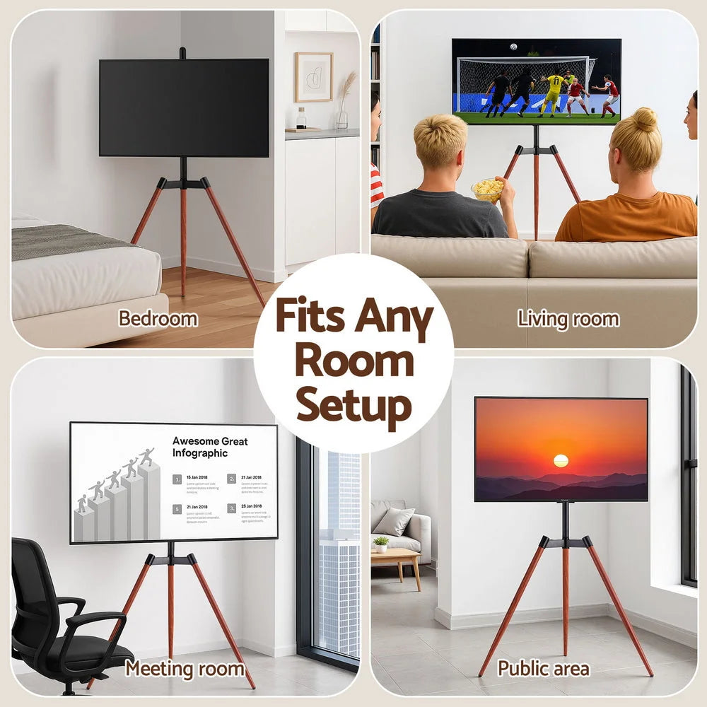 Artiss TV Stand 32-65 inch LED LCD Screen Wooden Tripod