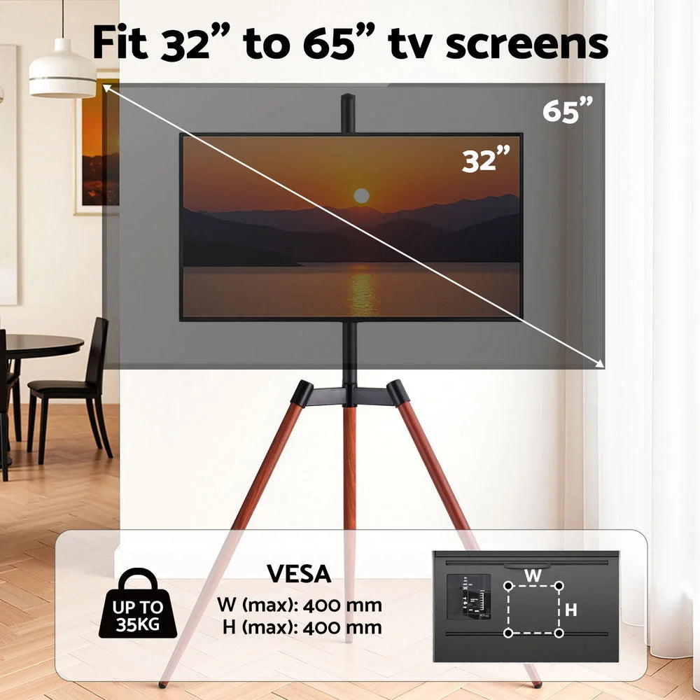 Artiss TV Stand 32-65 inch LED LCD Screen Wooden Tripod