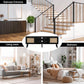 Black 150cm storage cabinet with multiple compartments and lock mechanism