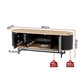 Storage cabinet with tv unit entertainment pine organised