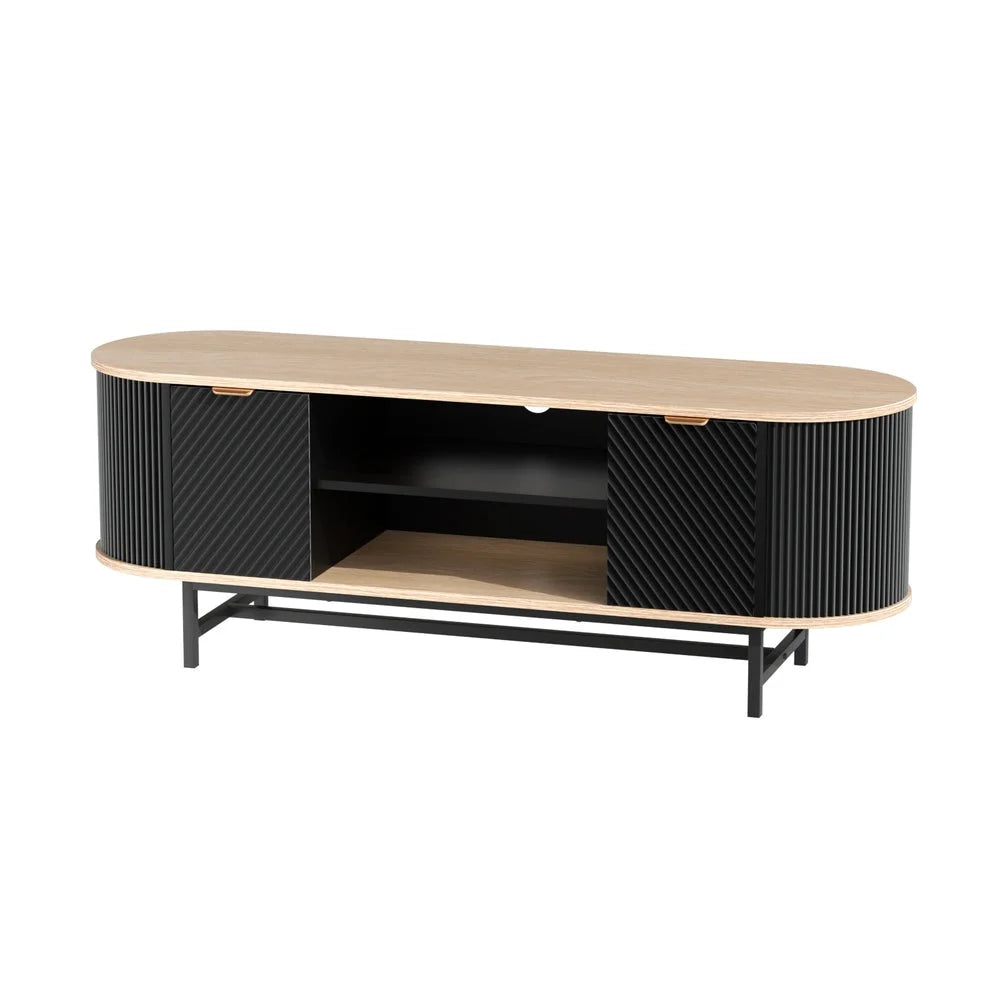 Storage cabinet with tv unit entertainment pine household
