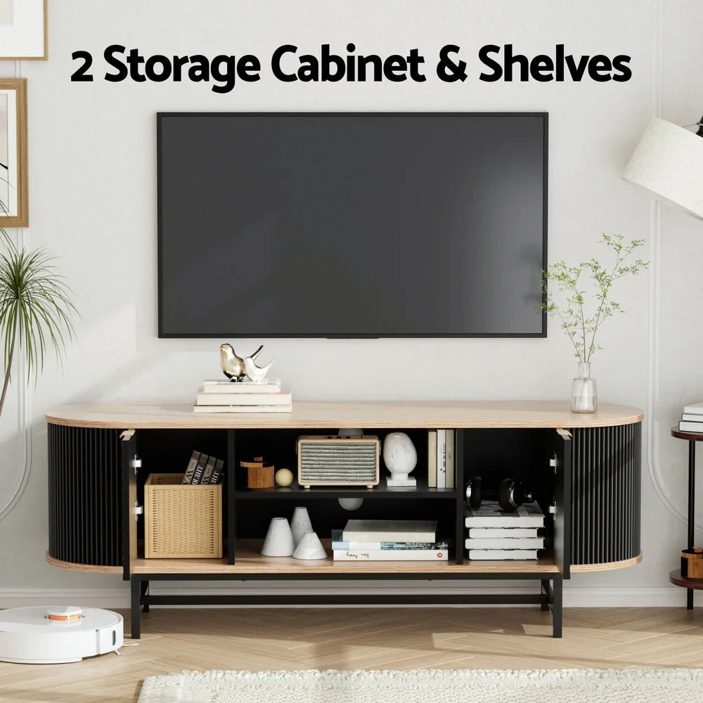 Storage cabinet with tv unit entertainment pine living