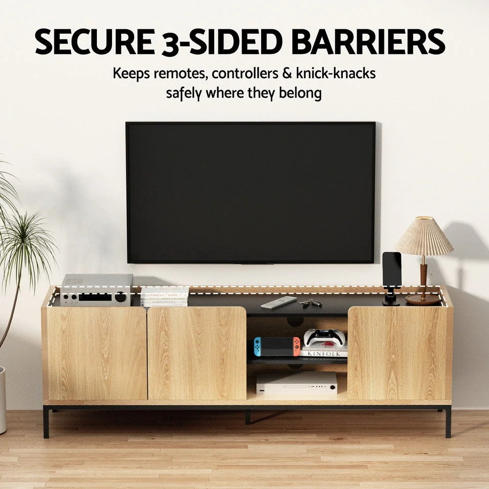 TV Unit Entertainment Storage Cabinet Shelf