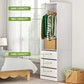 Artiss Wardrobe Clothes Closet Storage Organizer White