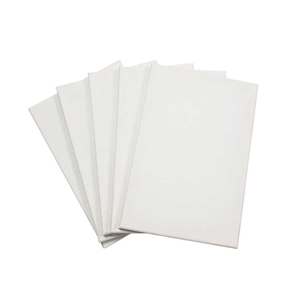 Artist Blank Stretched Canvas 5 Pack - 20x30cm White Oil