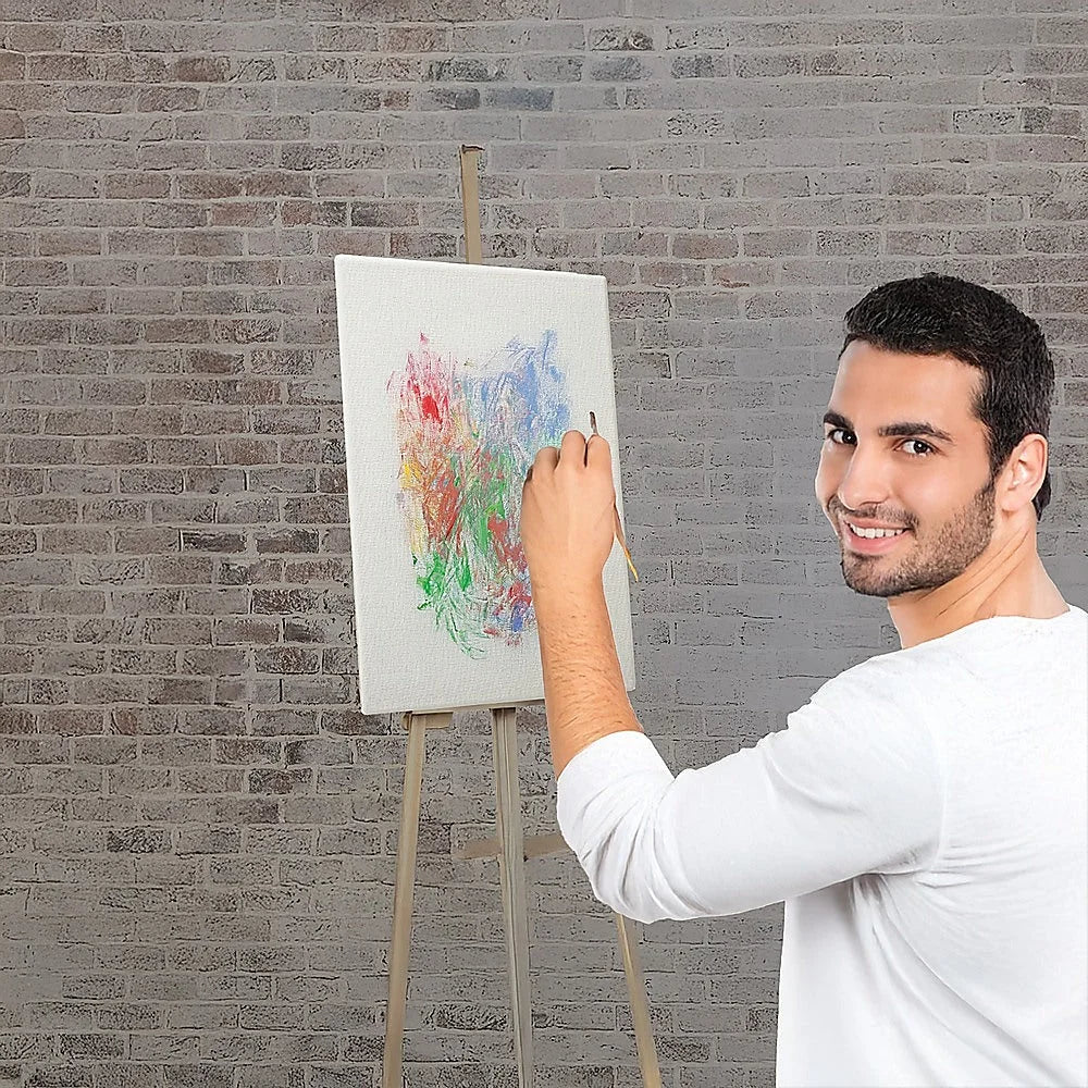 Artist Blank Stretched Canvas 5 Pack - 20x30cm White Oil