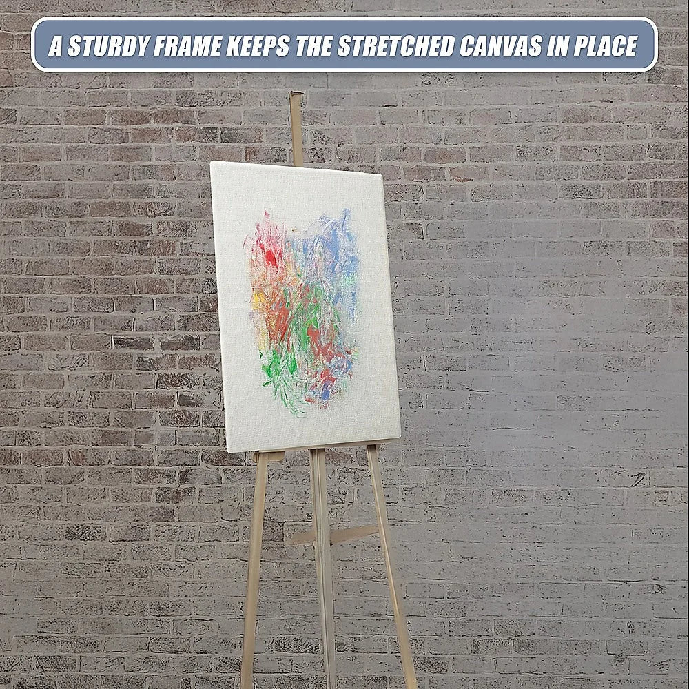 Artist Blank Stretched Canvas 5 Pack - 20x30cm White Oil