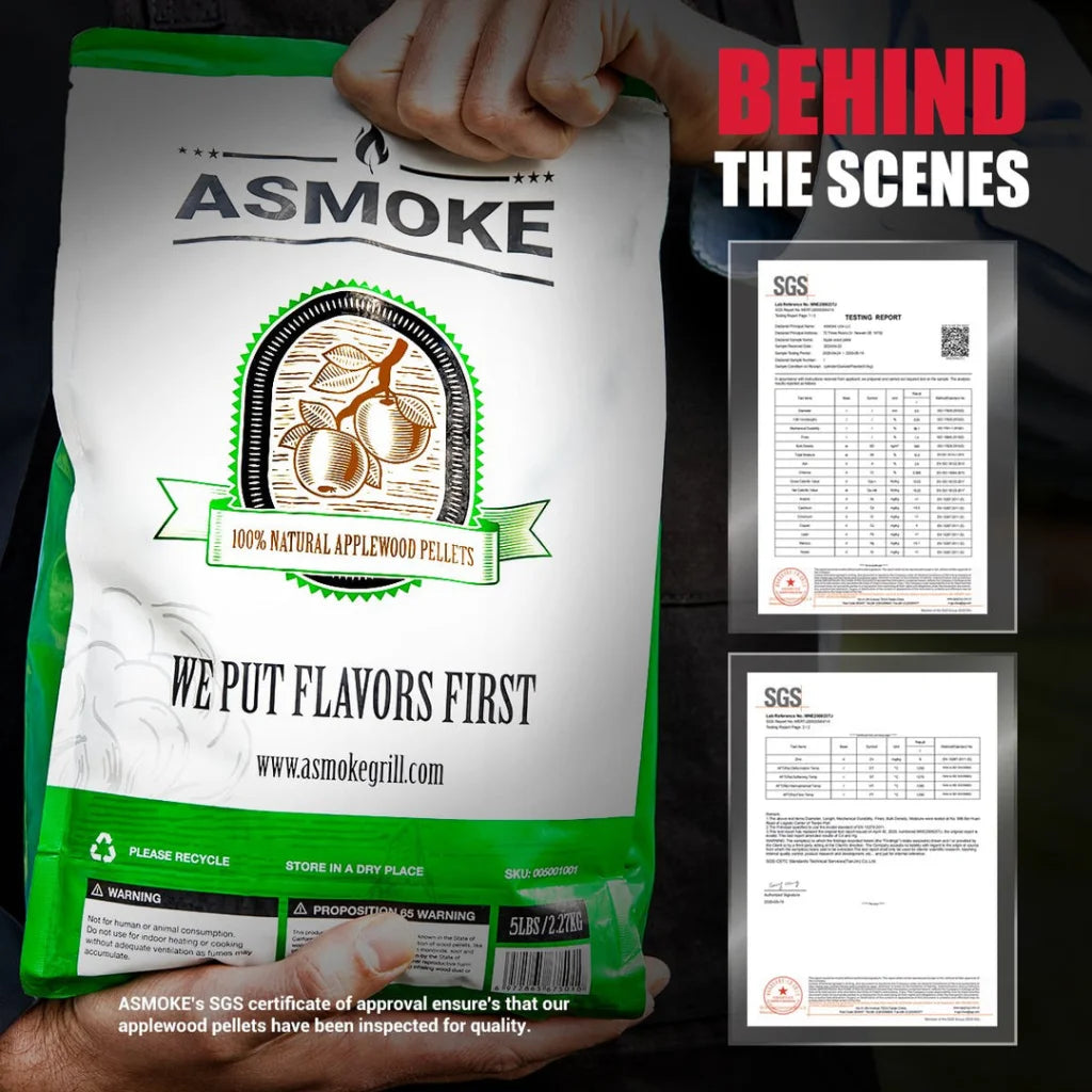 Asmoke 9.5kg of 100% Pure Applewood Pellets - Home & Garden