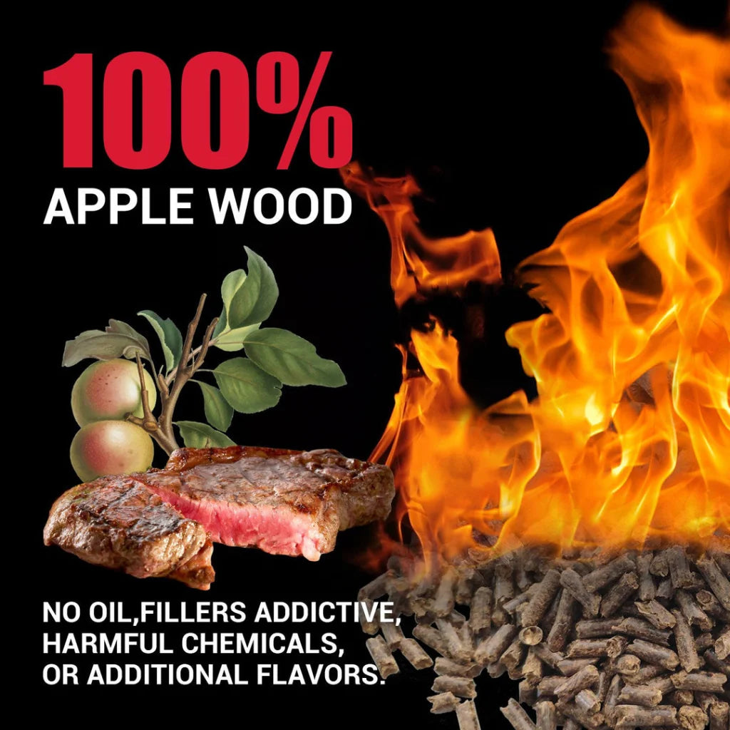 Asmoke 9.5kg of 100% Pure Applewood Pellets - Home & Garden
