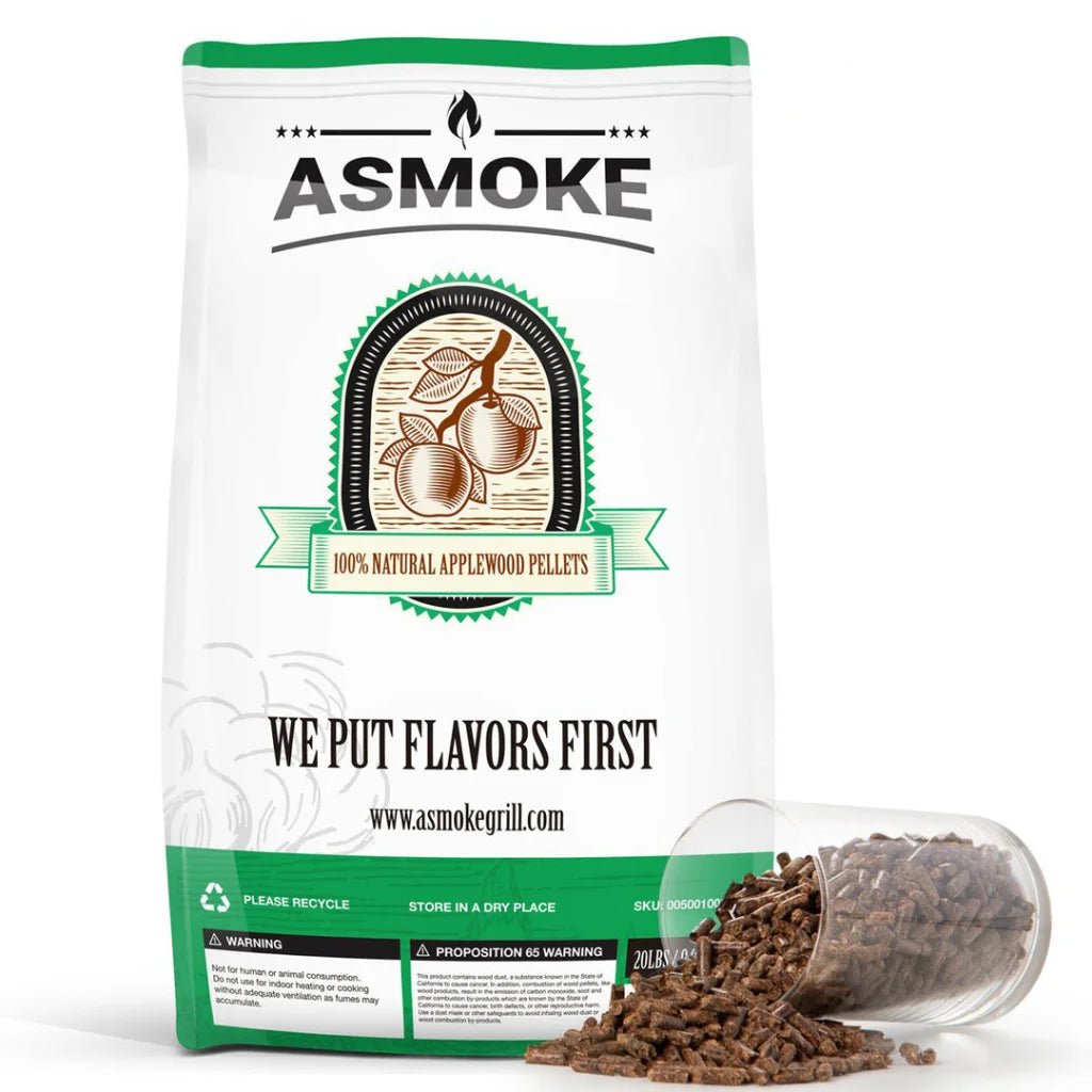 Asmoke 9.5kg of 100% Pure Applewood Pellets - Home & Garden