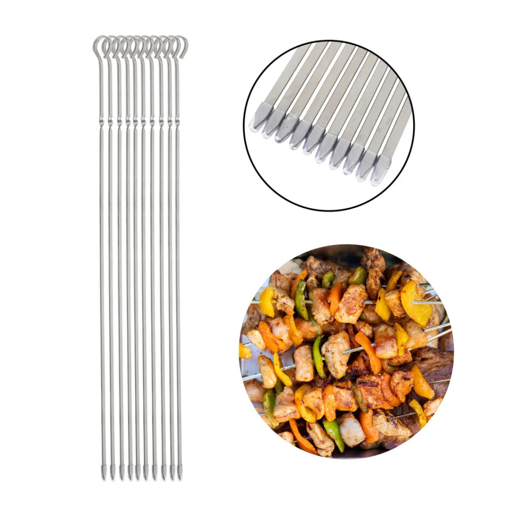 Asmoke Metal Skewers for Grilling Kabob Sticks - 43.1CM