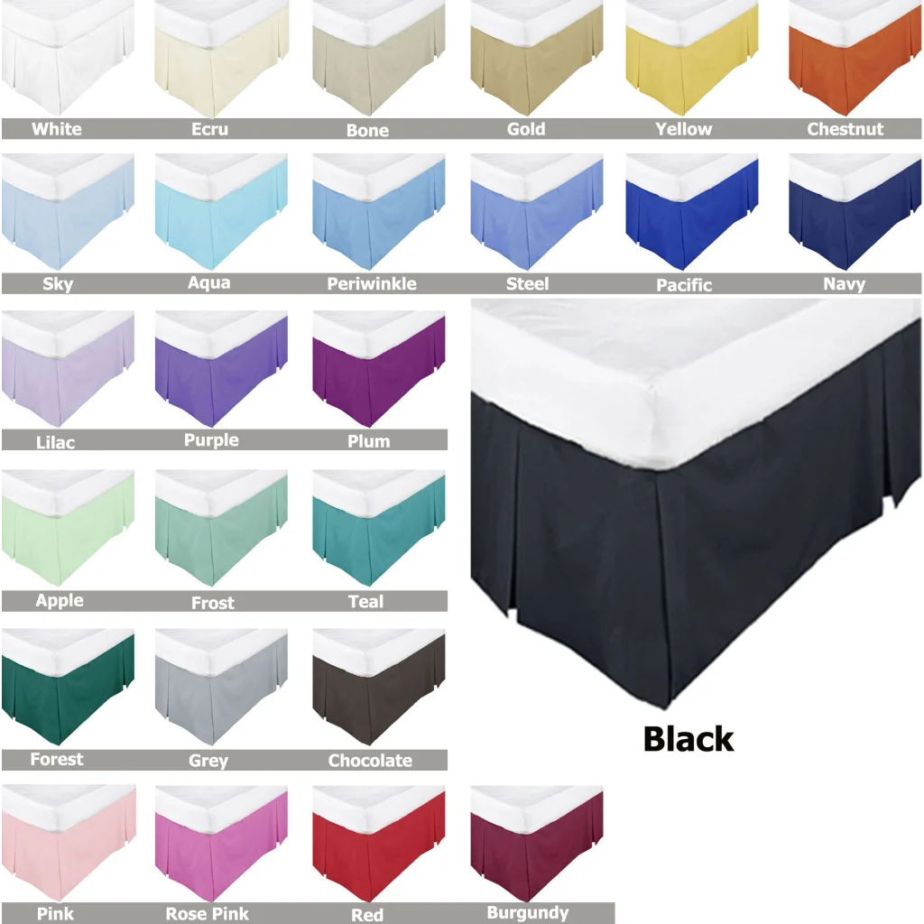 ASSUN Box Pleated Valance DOUBLE Ecru - Home & Garden