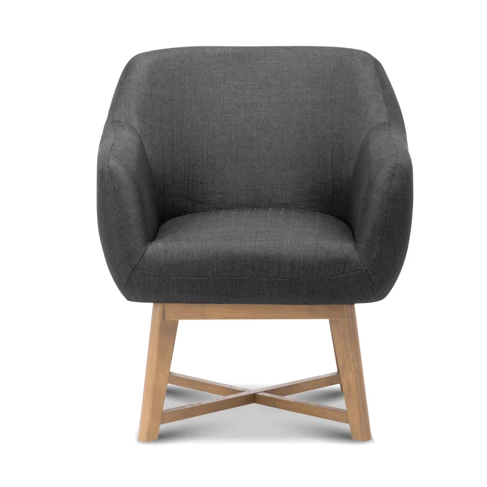 Aston Tub Accent Chair Charcoal - Living Room