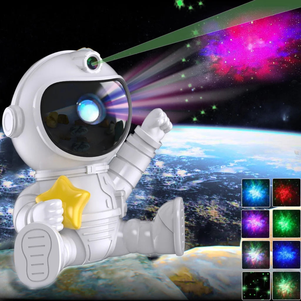 Astronaut Galaxy Projector Night Light with Remote