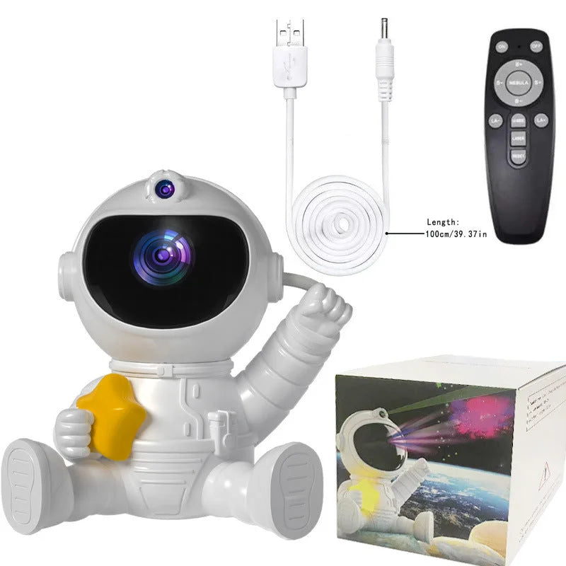 Astronaut Galaxy Projector Night Light with Remote