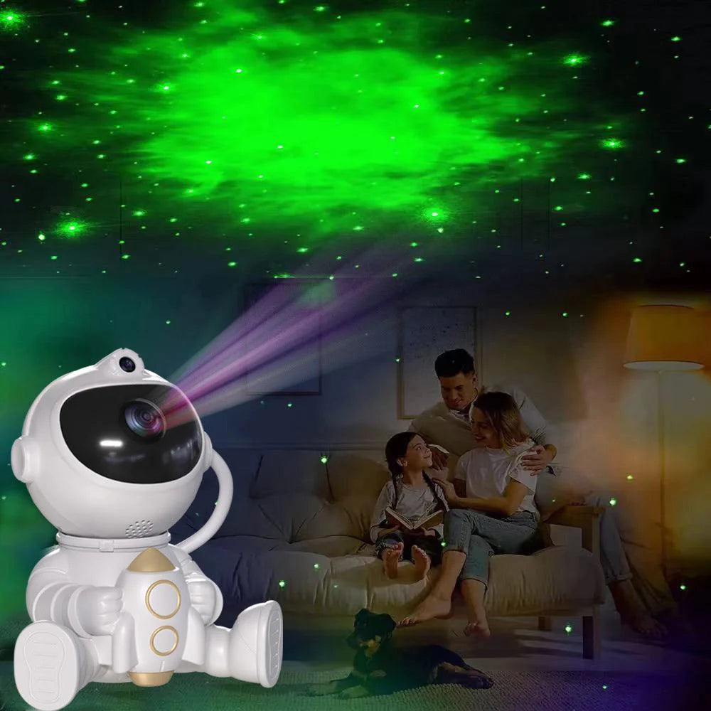 Astronaut Galaxy Projector Night Light with Remote