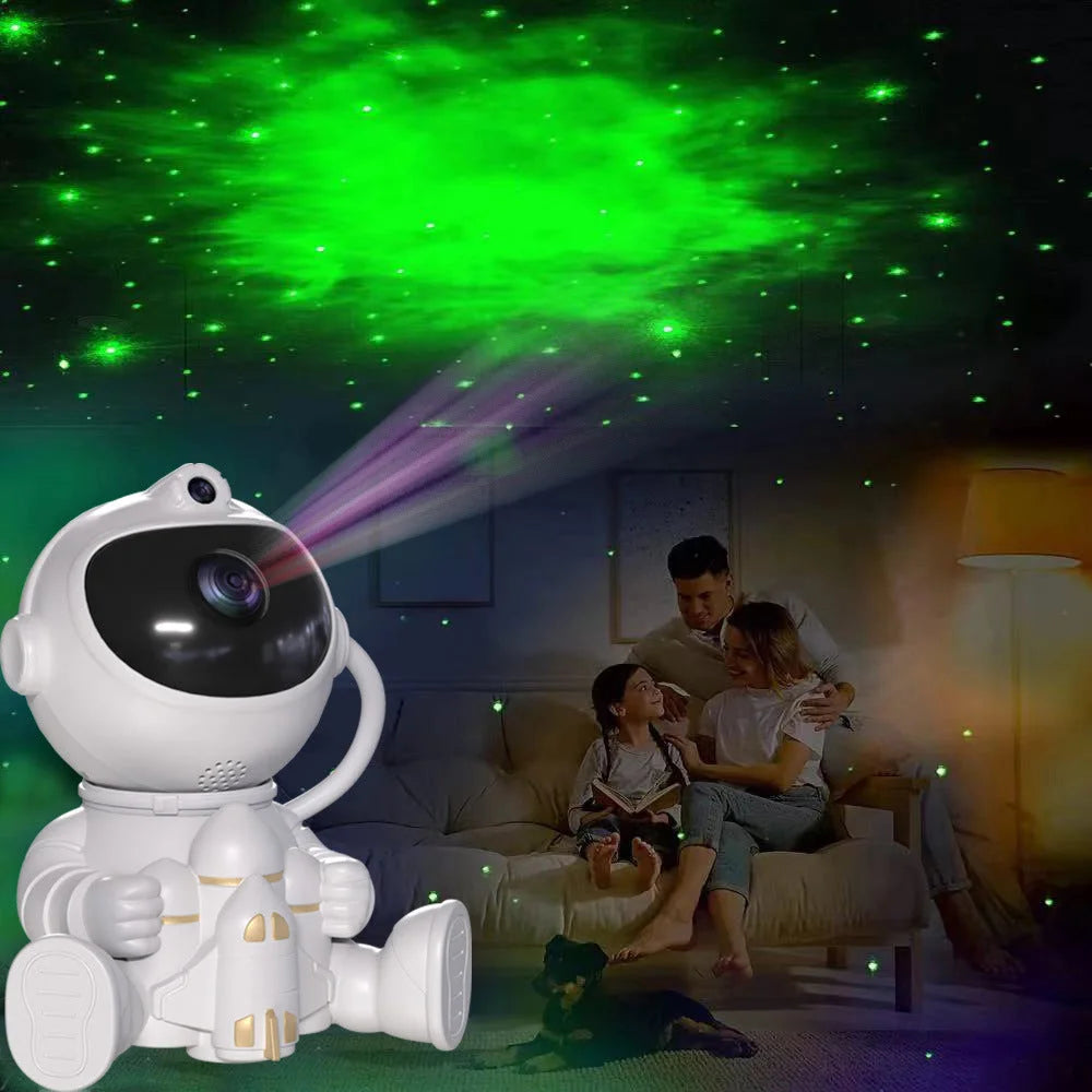 Astronaut Galaxy Projector Night Light with Remote
