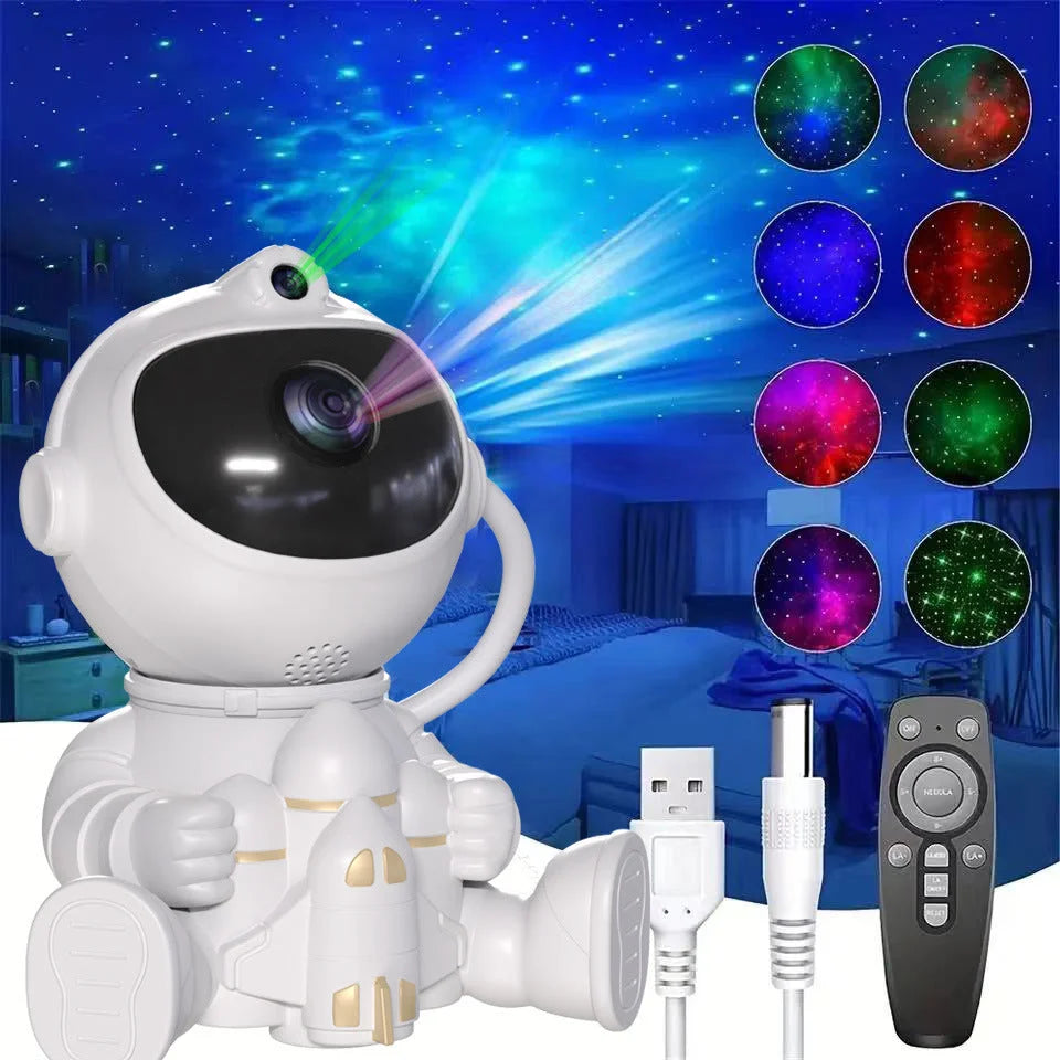 Astronaut Galaxy Projector Night Light with Remote