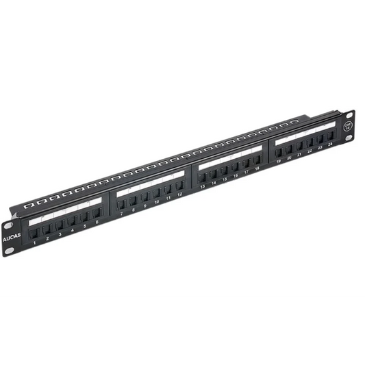 ASTROTEK 24 Ports UTP Patch Panel CAT6 RJ45 for 19’’ 1RU