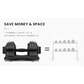 ATIVAFIT 32.5kg Single Adjustable Weight Dumbbell for Home