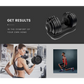 ATIVAFIT 32.5kg Single Adjustable Weight Dumbbell for Home