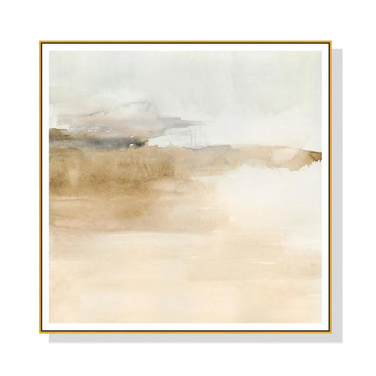Atmospheric Edge II Wall Art Canvas 90cmx90cm Gold Frame